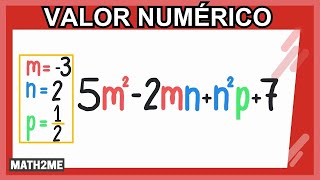 Expresiones algebraicas  Valor numérico [upl. by Nealson]