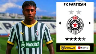 REBUILD SA NOVIM POJAČANJIMA PARTIZANA ZA SEZONU 202425 FK PARTIZAN REBUILD  EA FC 24 [upl. by Tloc]