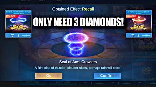 HARI TERAKHIR GACHA EFEK RECALL FIRE CROWN MENGGUNAKAN PROMO DIAMOND  MOBILE LEGENDS [upl. by Aicenav]