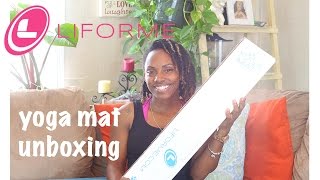 Liforme Yoga Mat unboxing and First Impression [upl. by Nosrej]