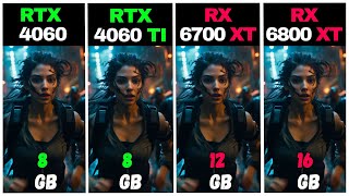 RTX 4060 VS RTX 4060 TI VS RX 6700 XT VS RX 6800 XT TEST IN 16 GAMES [upl. by Claudell]