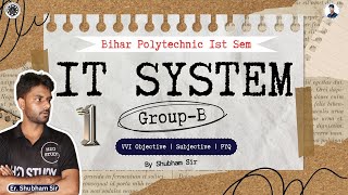 bihar polytechnic 1st semester it system groupbit system vvi objective questionH2O STUDY SEMESTER [upl. by Ynnam]