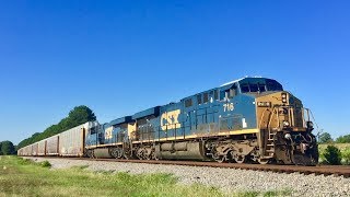 SB CSX Q215 passes A7698 Macon Price Rd GARYSBURG NC 73117 610pm [upl. by Iturk]