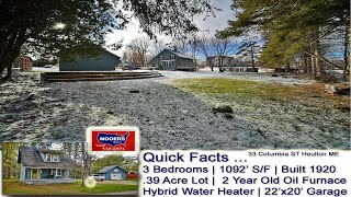 Maine Home For Sale Real Estate Video  33 Columbia ST Houlton ME MOOERS REALTY [upl. by Bilow]