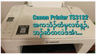 Canon printer TS3122 ink cartridge exchange replacement [upl. by Dier507]