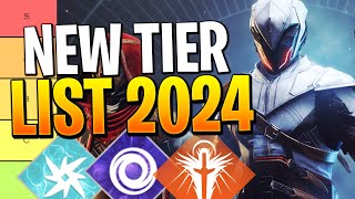 Destiny 2 Tier List 2024  What Is The Best Subclass amp Class In 2024 [upl. by Allsun]