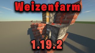 Automatische Weizenfarm bauen  Minecraft 1192 Tutorial [upl. by Alviani]