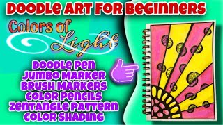 Doodle Art for beginners  Tutorial  Drawing  Markers Sketching  Scrapbook ideas  Palwashay [upl. by Adnawal192]