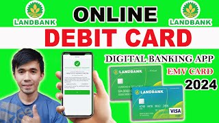 PAANO KUMUHA NG ATM CARD SA LANDBANK ONLINE  ONLINE DIGITAL LANDBANK VISA DEBIT APPLICATION 2023 [upl. by Akimrej910]