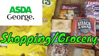 ASDA GROCERYSHOPPING HAUL £127 [upl. by Sukul]