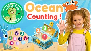 🌊🐠 Ocean Counting Adventure Count 110 amp Learn Sea Animal Names 🐠🌊 Learn English Toddler Learning [upl. by Ritchie]