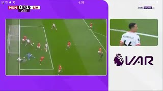 Trent AlexanderArnold Disallowed Goal Vs Manchester United Vs Liverpool  Highlights  EPL 2425 [upl. by Baynebridge137]