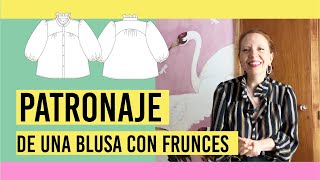 ¿Cómo trazar el patrón de una blusa con frunces [upl. by Nytram684]