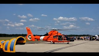 Coast Guard Helicopter Takes Off From Washington Dulles International Airport [upl. by Amilas]