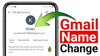 Gmail id ka name kaise change kare  How to change Gmail id name [upl. by Saidel]