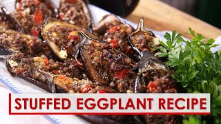 Stuffed Eggplant Recipe [upl. by Ahsim]