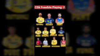 Ipl  2025 Csk retention Players and Possible Playing 11 shots ipl cricket [upl. by Thaine]