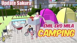 Update Sakura School 2023  Emil Eko Mila Happy Camping Sakura School Simulator Part 2 [upl. by Chaworth]