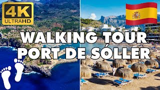 Port de Sóller Mallorca Majorca Island Spain【Walking Tour 4k 】 [upl. by Ano]