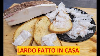 COME FARE IL LARDO STAGIONATO IN CASA [upl. by Margot]