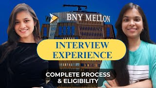 BNY Mellon Interview Experience  How to crack BNY Mellon Internship [upl. by Nicholl]