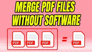 EASY MERGE PDF FILES WITHOUT SOFTWARE 2024  Smallpdf [upl. by Clere]