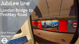 London Underground First Person Journey  London Bridge to Finchley Road [upl. by Nosnar]