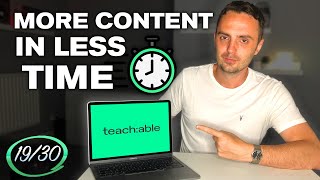 Teachable Build Your Online Course Business  Master Your Content Marketing  Part 19 [upl. by Neehs]