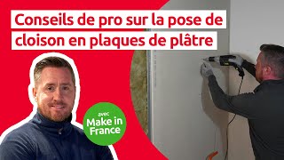 Conseils de pro sur la pose de cloison en plaques de plâtre  Mr Bricolage amp Make in France [upl. by Lindgren]