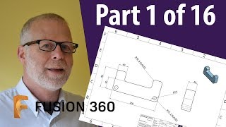 Learn Fusion 360 in a few hours Part 1 [upl. by Newmark]