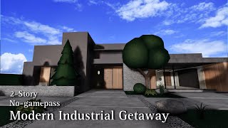 BLOXBURG Modern Industrial Getaway  NoGamepass  Speedbuild  Roblox [upl. by Enelyaj]