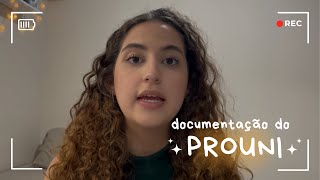 DOCUMENTOS DO PROUNI [upl. by Ardnoet]