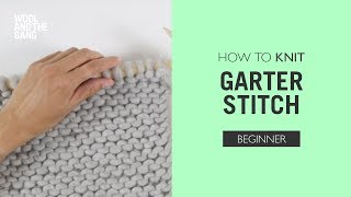 How to knit Garter Stitch [upl. by Harias15]