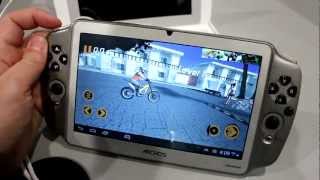 Archos Gamepad mi tablette Android mi console portative de jeux vidéo CES 2013 [upl. by Aggarwal]