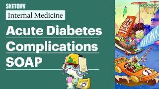 Acute Diabetes Complications SOAP Internal Medicine  Sketchy Medical [upl. by Alletneuq]