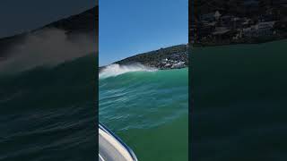 Guys drive their boat right up onto the beach in South Africa [upl. by Kwei]