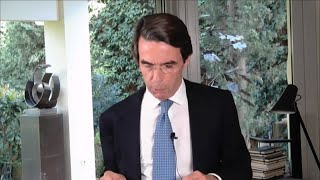 Aznar despide a Casado quotDonde quiera que esté gracias Pablo por tu esfuerzoquot [upl. by Itnuahsa]