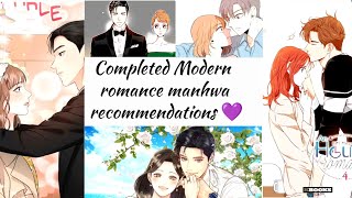 Completed Modern Romance Manhwa recommendations manhwa romance Fantasyworld30 [upl. by Garnet]