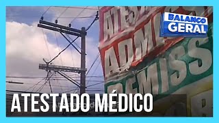 Câmera do Balanço mostra como funciona a feira de venda de atestados médicos em SP [upl. by Akerley]