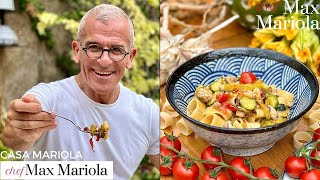 PASTA PESCE SPADA e ZUCCHINE FRITTE alla NERANO  Ricetta di Chef Max Mariola [upl. by Arutak]