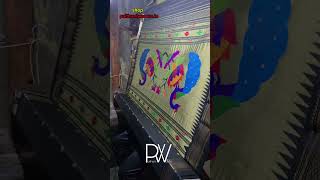 Manufacturing Silk Saree Pallu Dark Design paithani traditional wear fashion shop wedding [upl. by Aniger]