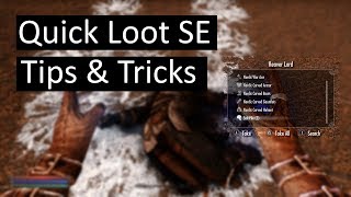 How to Install Quick Loot SE and Customize it  Tips amp Tricks [upl. by Baras]