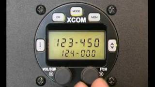 Adjusting the Frequency on the XCOM VHF Aircraft Radio [upl. by Imef]