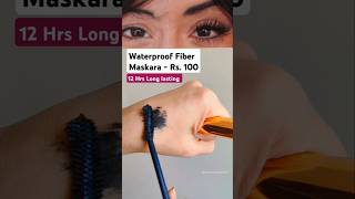 Waterproof Mascara under Rs 100 ✨ 12 hrs long lasting Mark Jo K Fiber Maskara 💫makeup drmenkavarma [upl. by Oinotnaesoj]