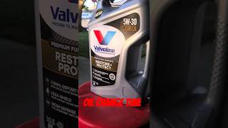 NEW VALVOLINE RESTORE amp PROTECT 💥💥💥💥💥💥💥💥oilchange shorts automobile valvoline howto gmc [upl. by Neomah905]