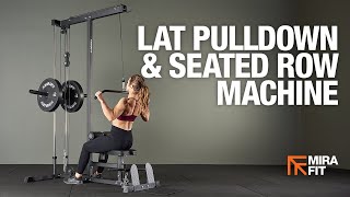 Mirafit Plate Loaded Lat Pulldown amp Seated Row Machine [upl. by Portland]