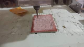 Milling PCB easy way  Finish copper bottom milling process [upl. by Blanc893]