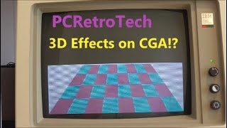 High framerate CGA Graphics Effects on the IBM PC [upl. by Attennod]