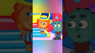 LionET  Popcorn pool  Cartoon for Kids [upl. by Ataga]