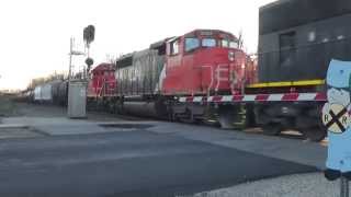 Four Canadian National Locos [upl. by Allenrad733]